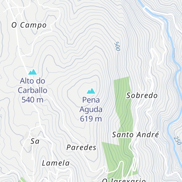 Map of Pena Aguda