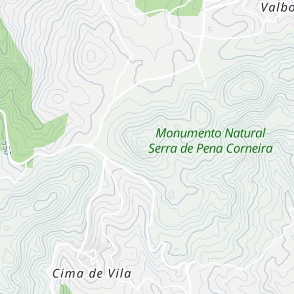 Map of Pena Corneira