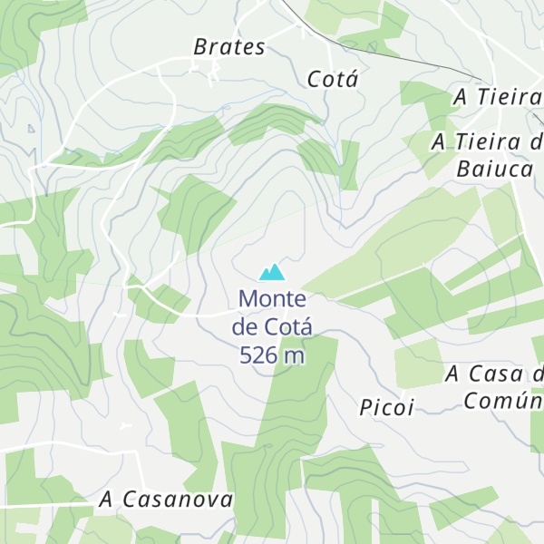 Map of Monte de Cotá
