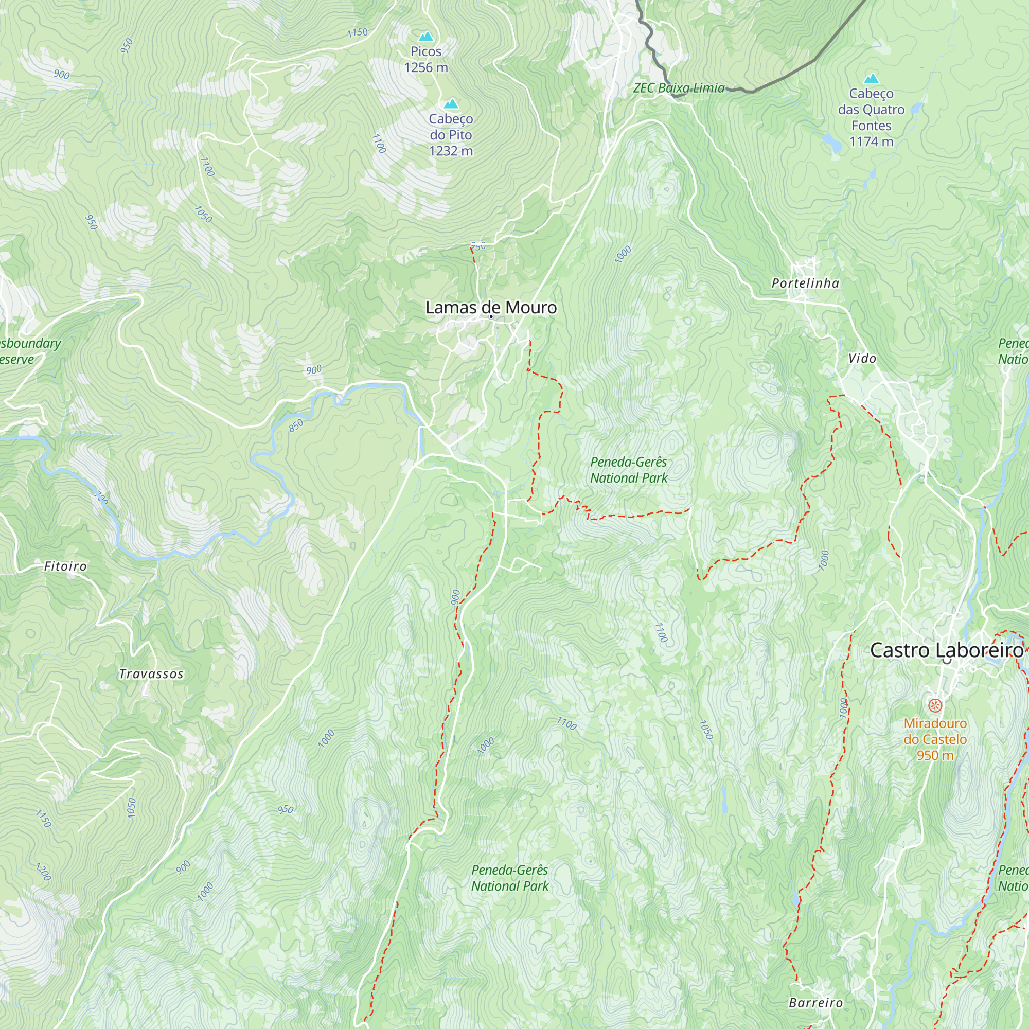 Porta de Lamas de Mouro map