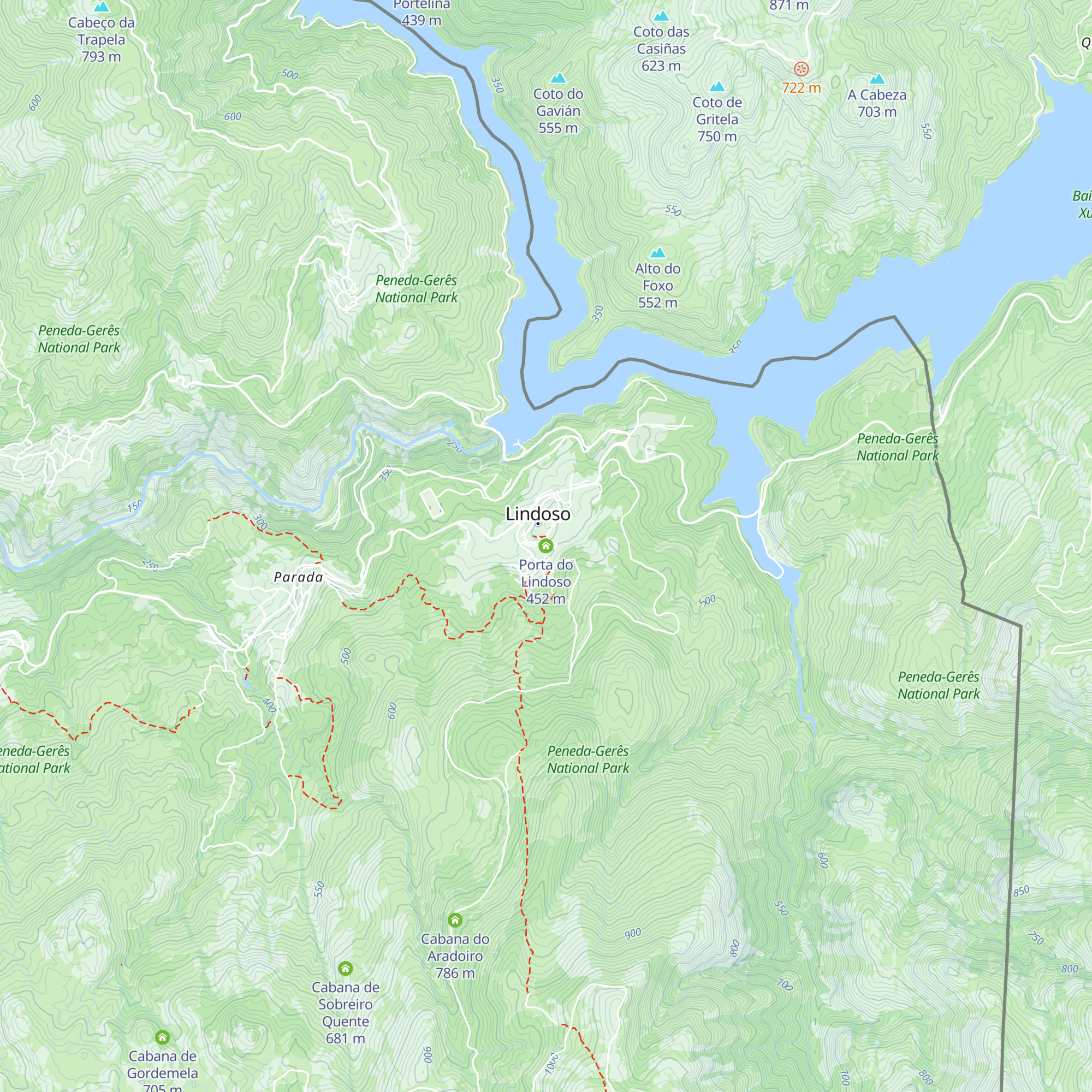 Porta do Lindoso map