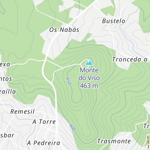 Map of Monte da Granxa