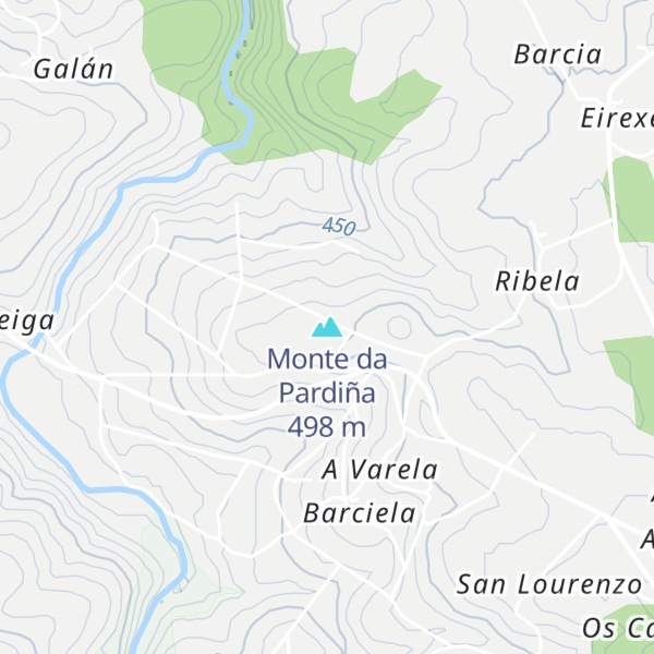 Map of Monte da Pardiña