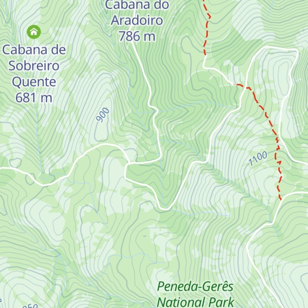 Map of Refúgio do Carqueijal