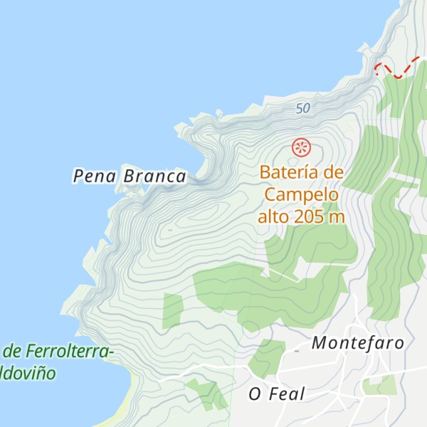 Map of Alto de Campelo