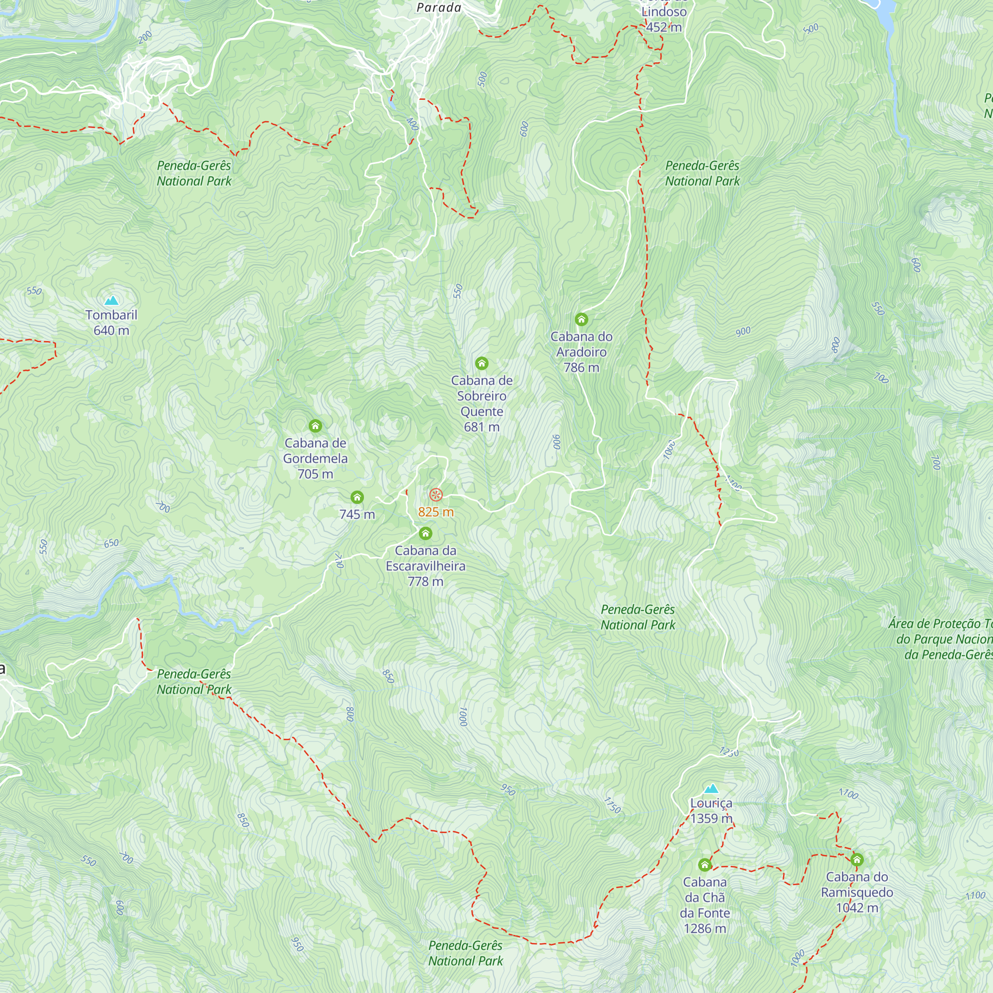 Cabana de Bem Espero map