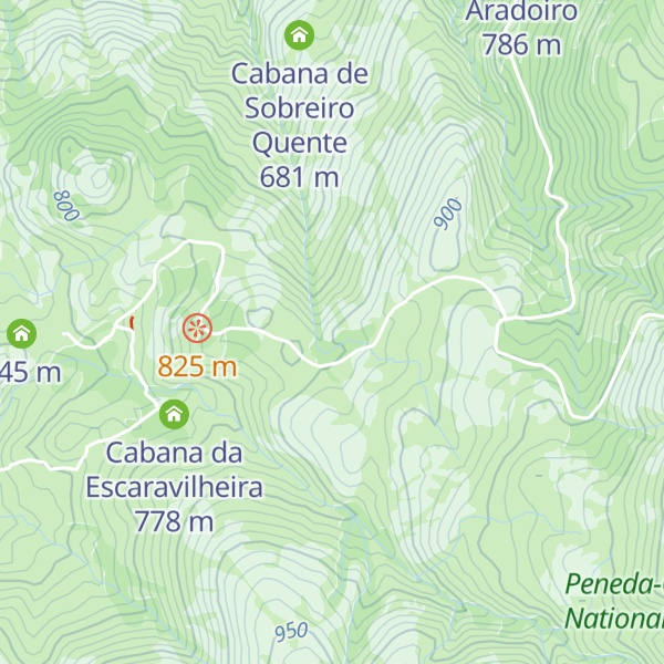 Map of Cabana de Bem Espero