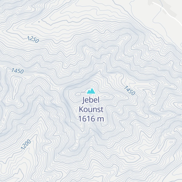 Map of Jebel Kounst