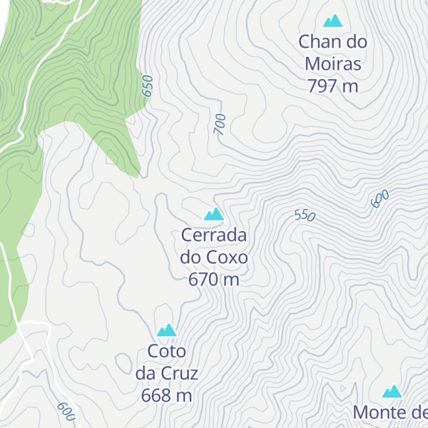 Map of Cerrada do Coxo