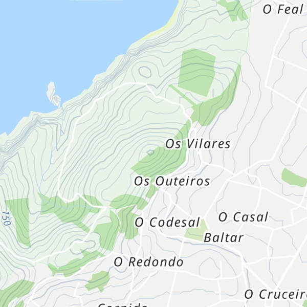 Map of Coto das Penas