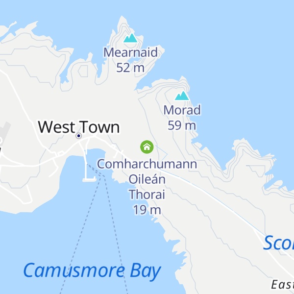 Map of Comharchumann Oileán Thorai