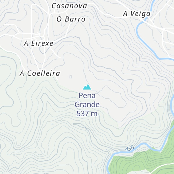 Map of Pena Grande