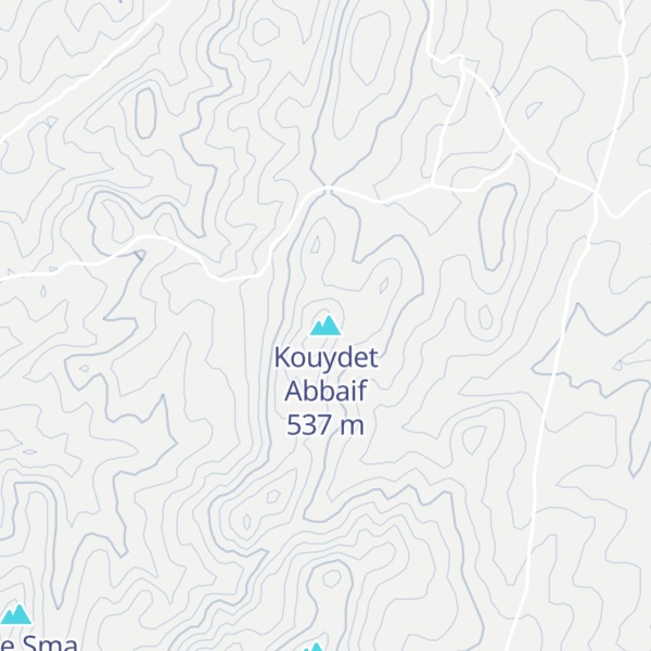 Map of Kouydet Abbaif