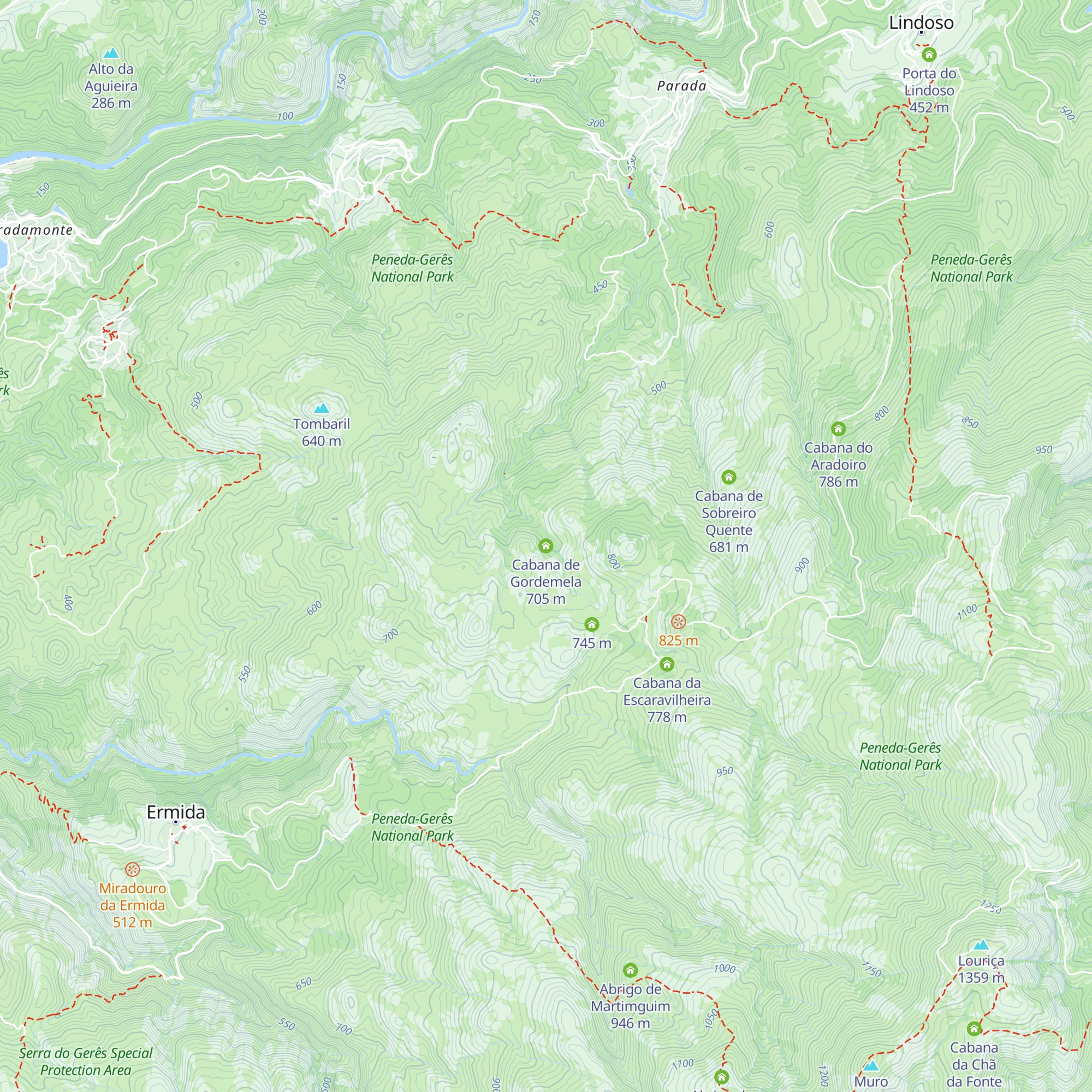 Cabana de Gordemela map