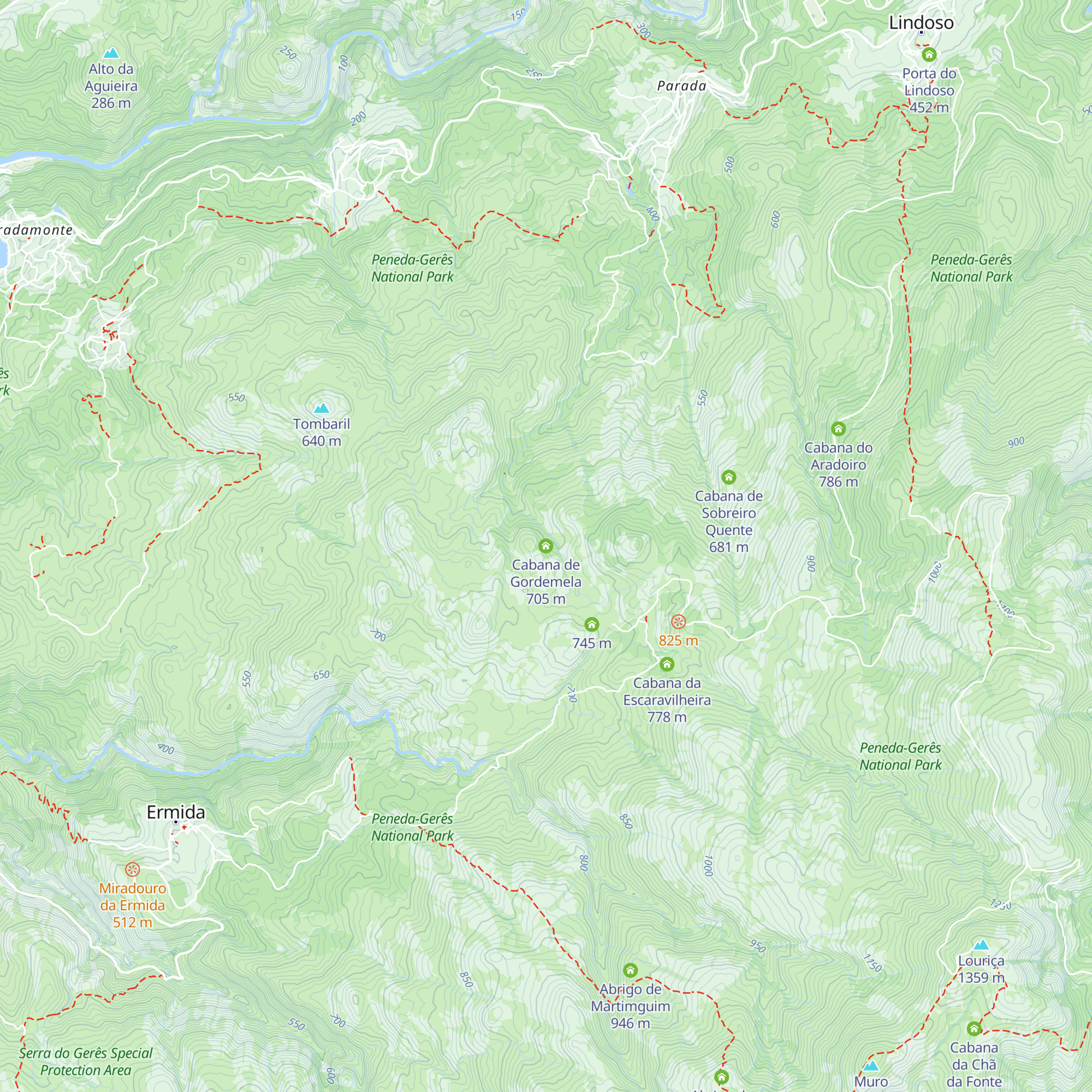 Cabana de Gordemela map