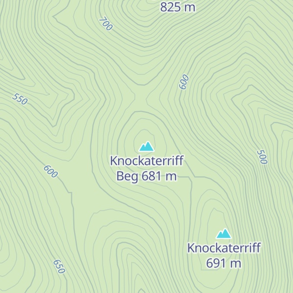 Map of Knockaterriff Beg