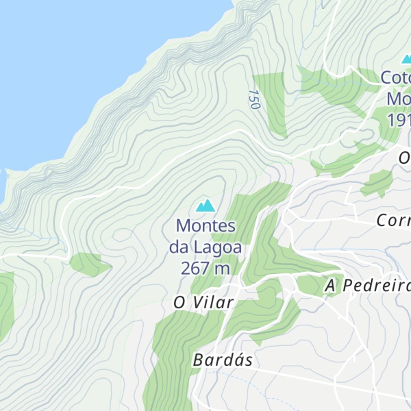 Map of Montes da Lagoa