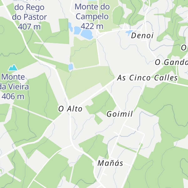 Map of O Espiño