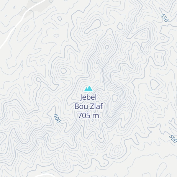 Map of Jebel Bou Zlaf