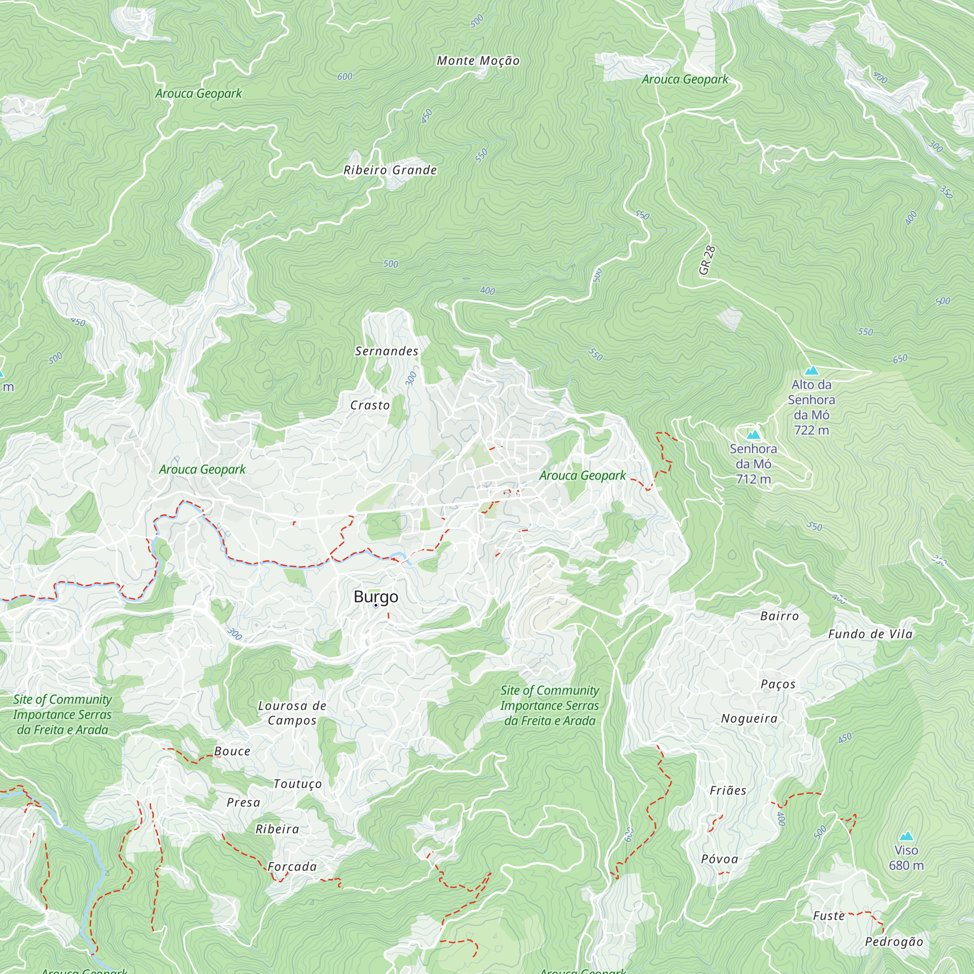 Loja Interativa de Turismo do Arouca Geopark map