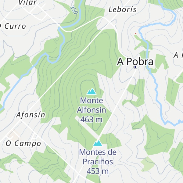 Map of Monte Alfonsín