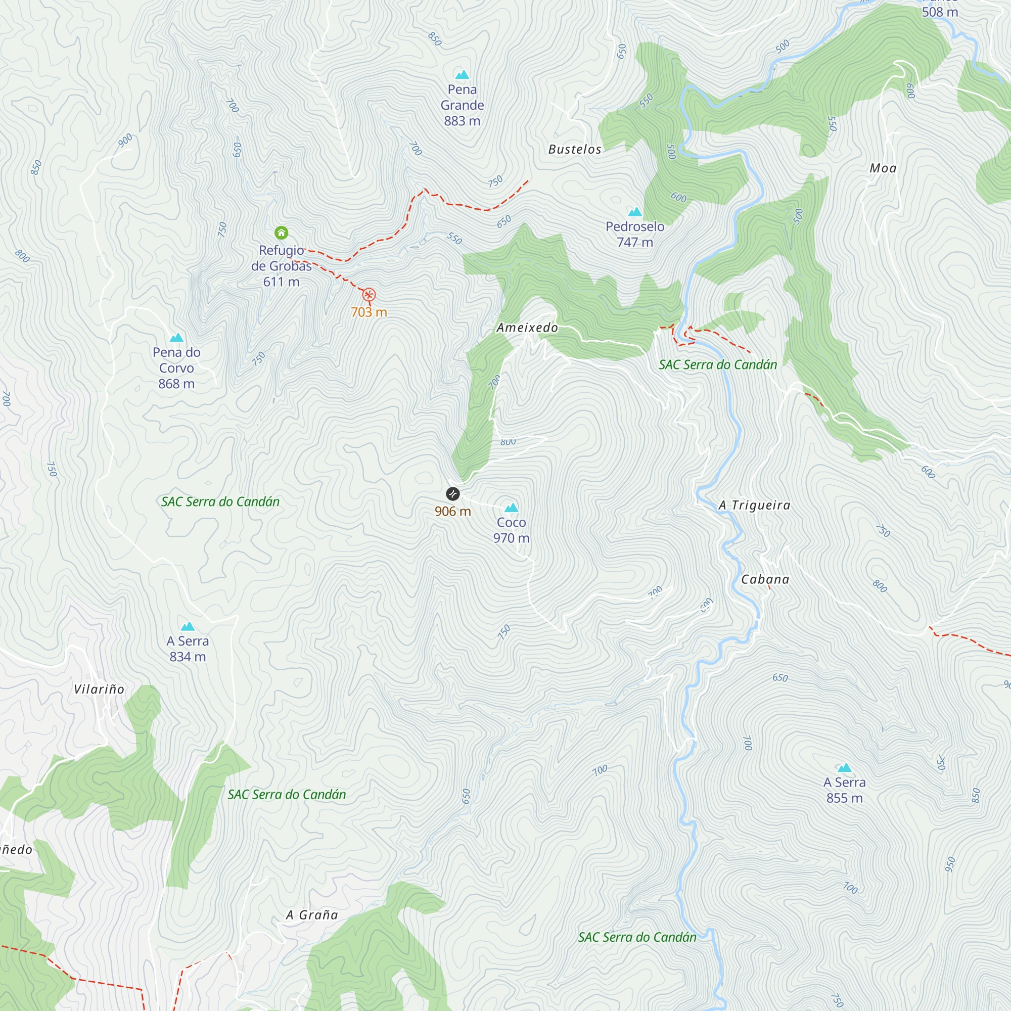 Refugio de Coco map
