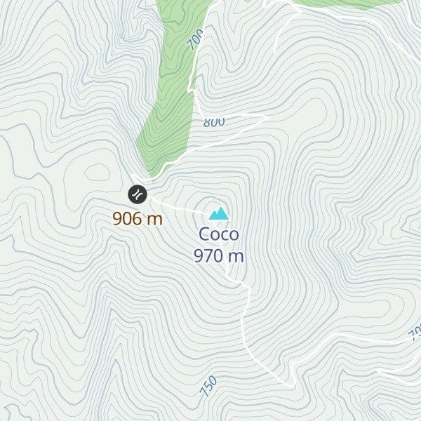 Map of Refugio de Coco