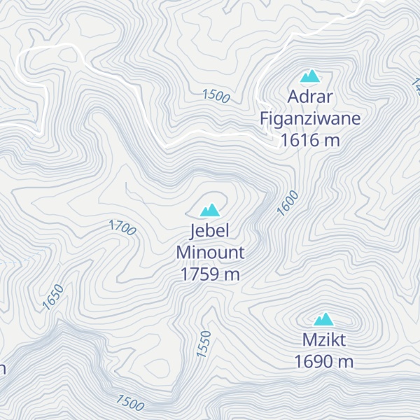 Map of Jebel Minount