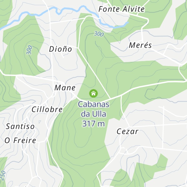 Map of Cabanas da Ulla