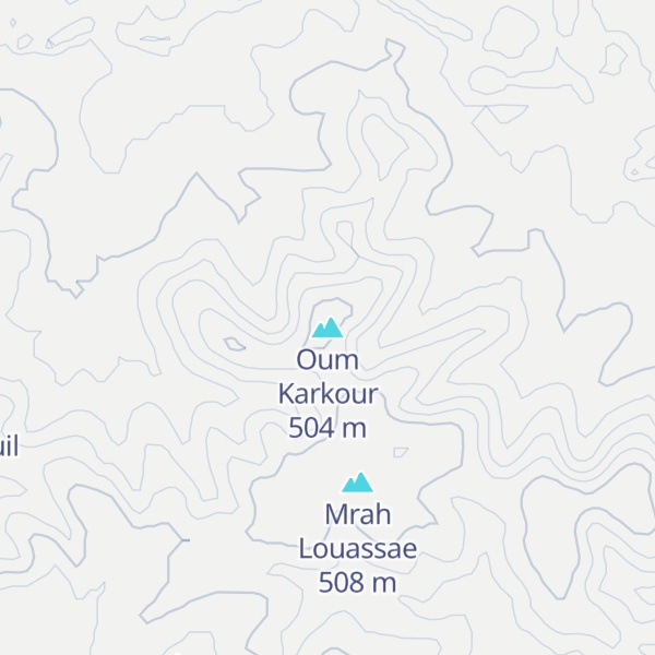 Map of Oum Karkour