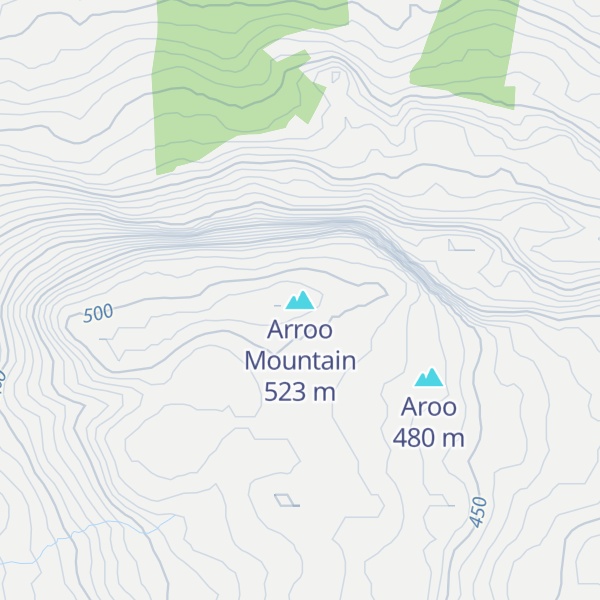 Map of Arroo Mountain