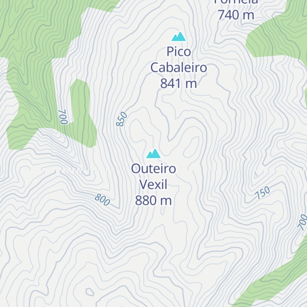 Map of Outeiro Vexil