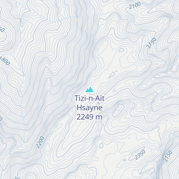 Map of Tizi-n-Aït Hsayne