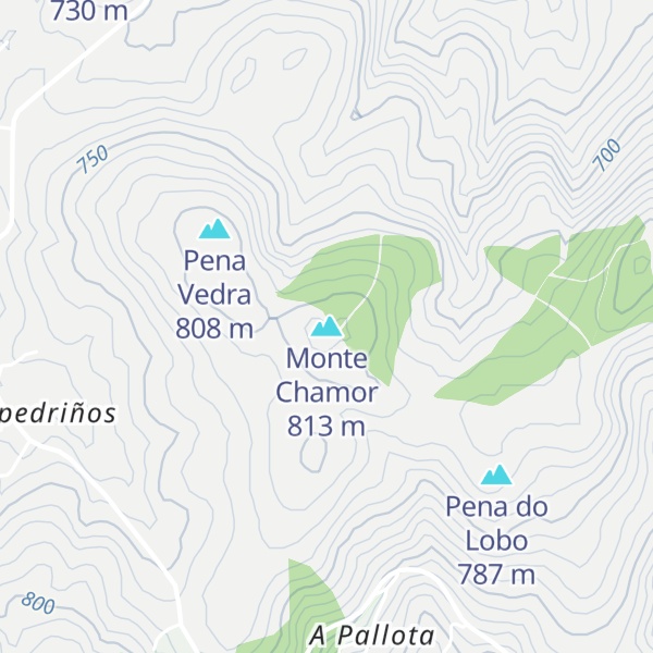 Map of Monte Chamor