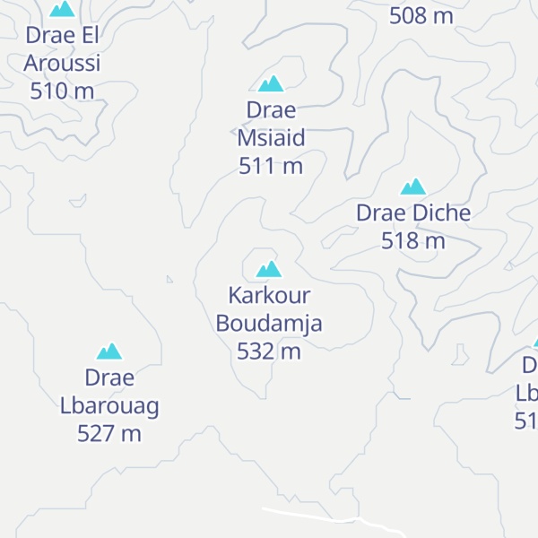 Map of Karkour Boudamja