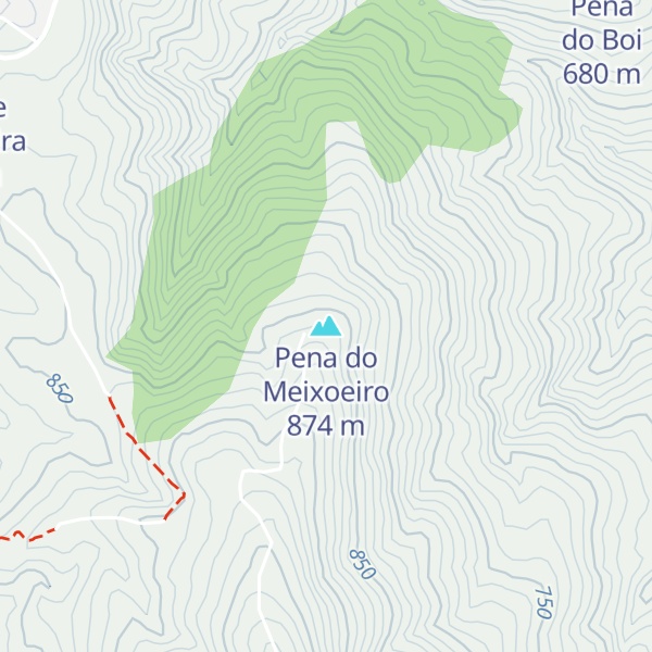 Map of Pena do Meixoeiro