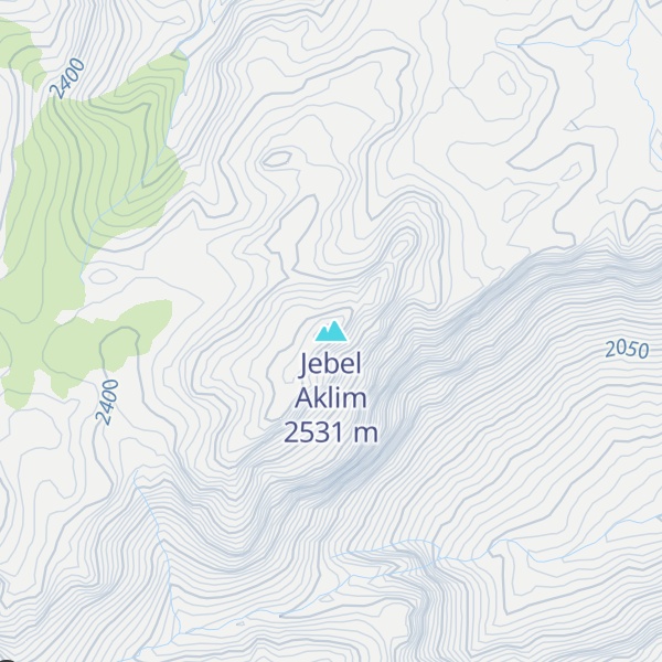 Map of Jebel Aklim