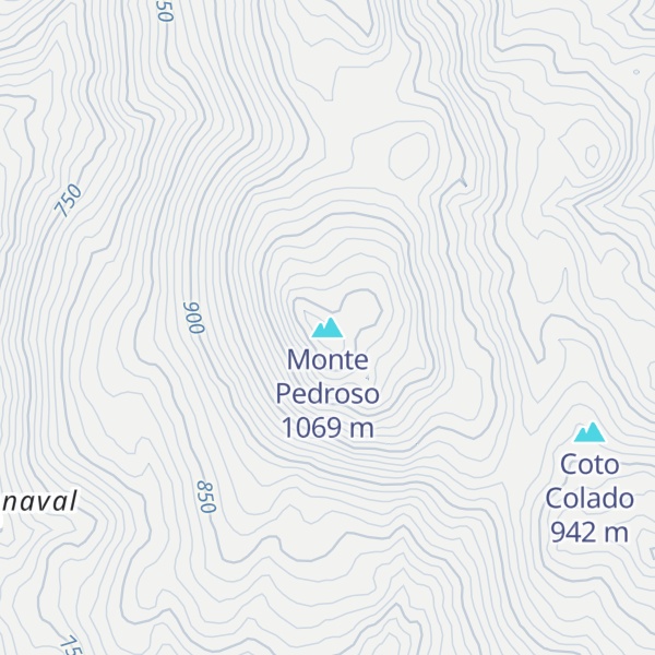 Map of Monte Pedroso