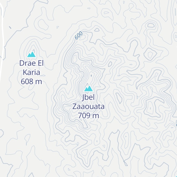 Map of Jbel Zaaouata