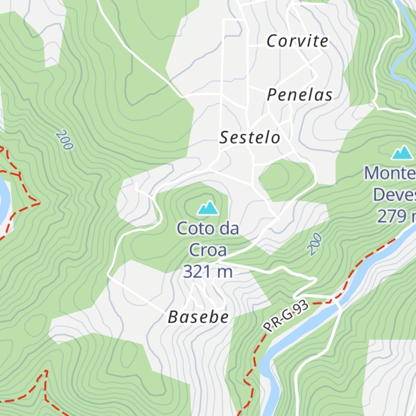 Map of Coto da Croa