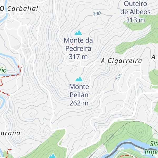 Map of Monte Peilán
