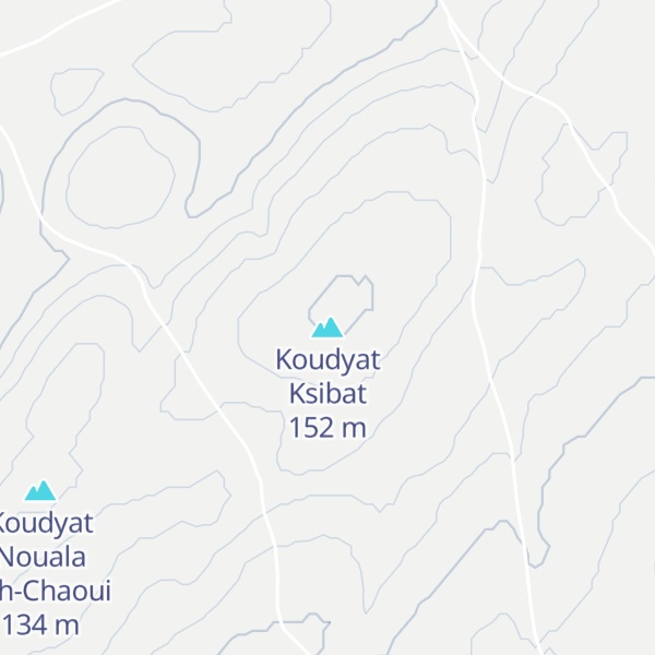 Map of Koudyat Ksibat