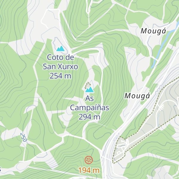 Map of As Campaíñas