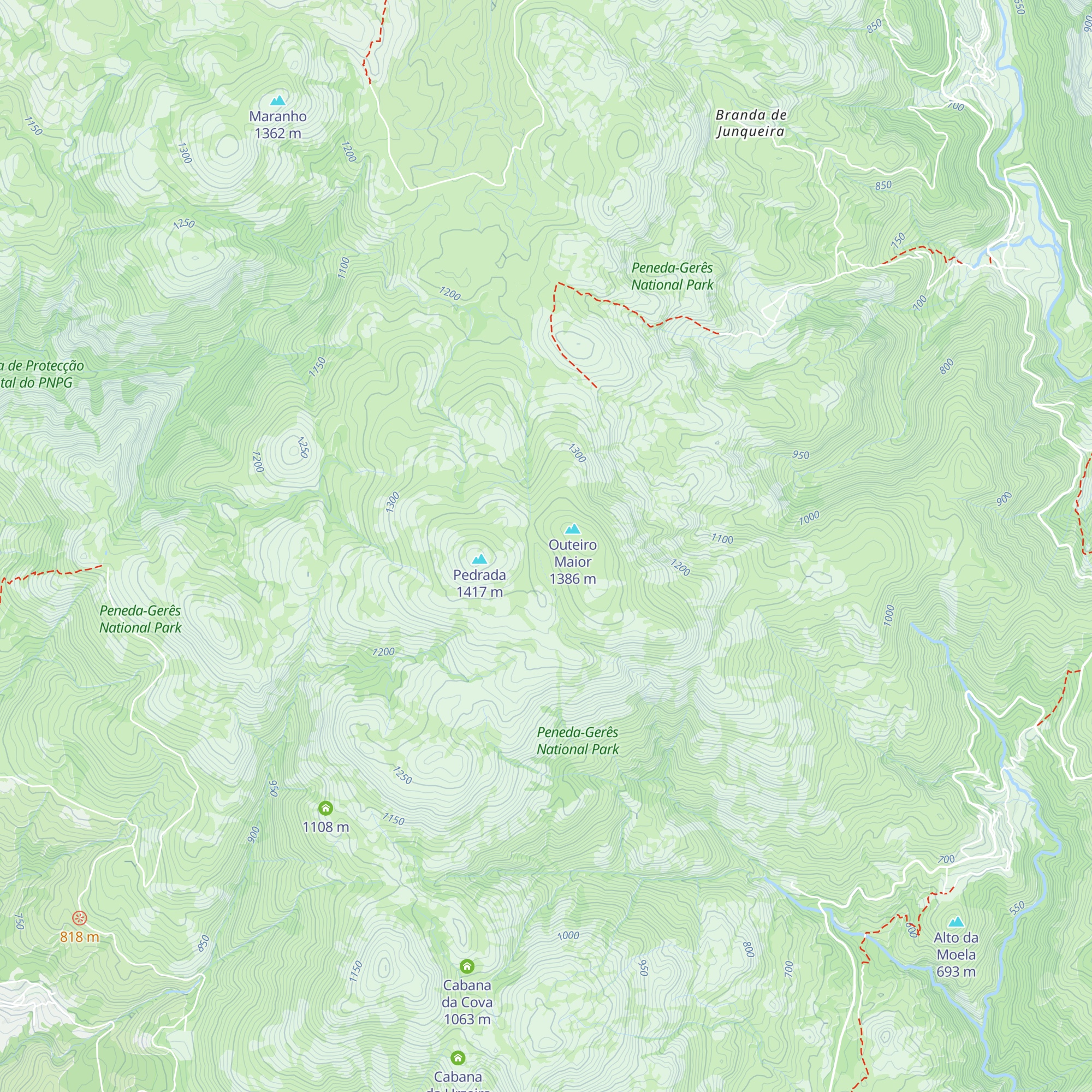 Cabana das Forcadas map
