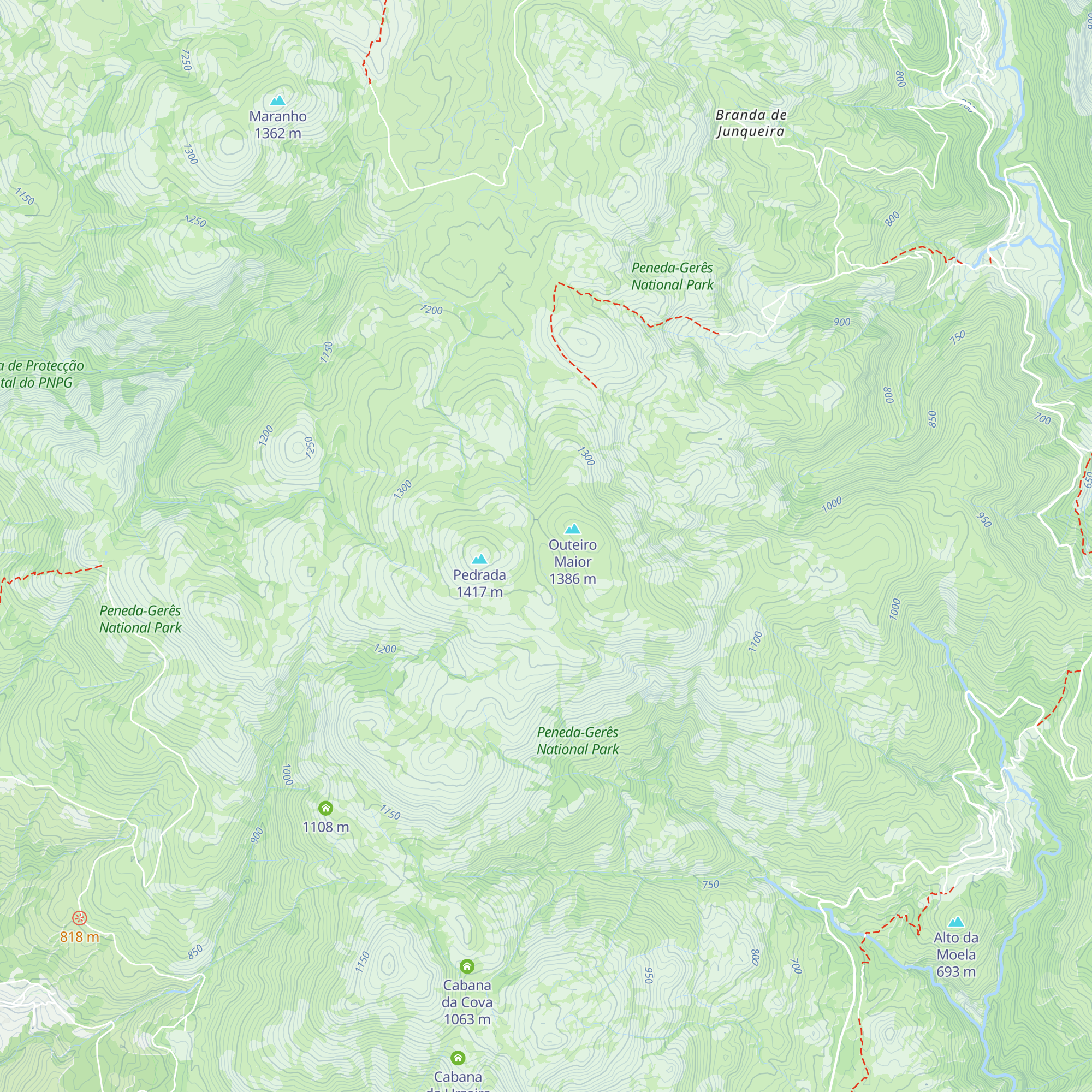 Cabana das Forcadas map