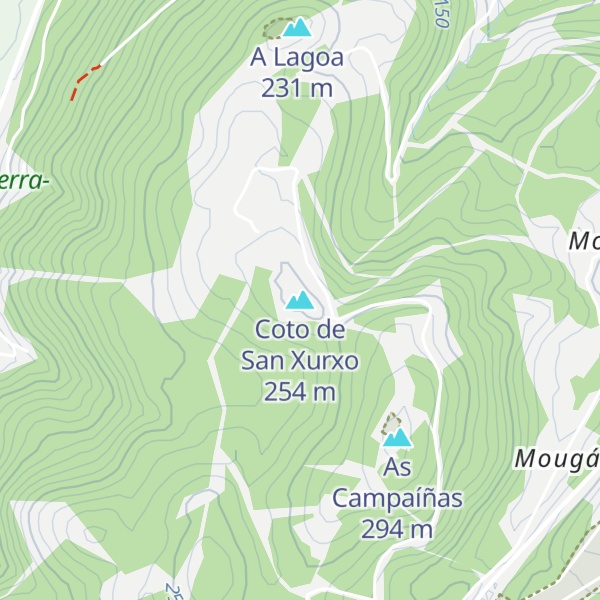 Map of Coto de San Xurxo