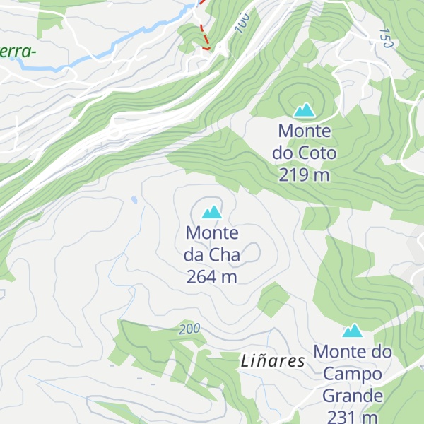 Map of Monte da Cha