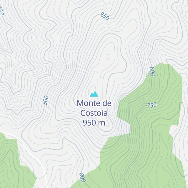 Map of Monte de Costoia