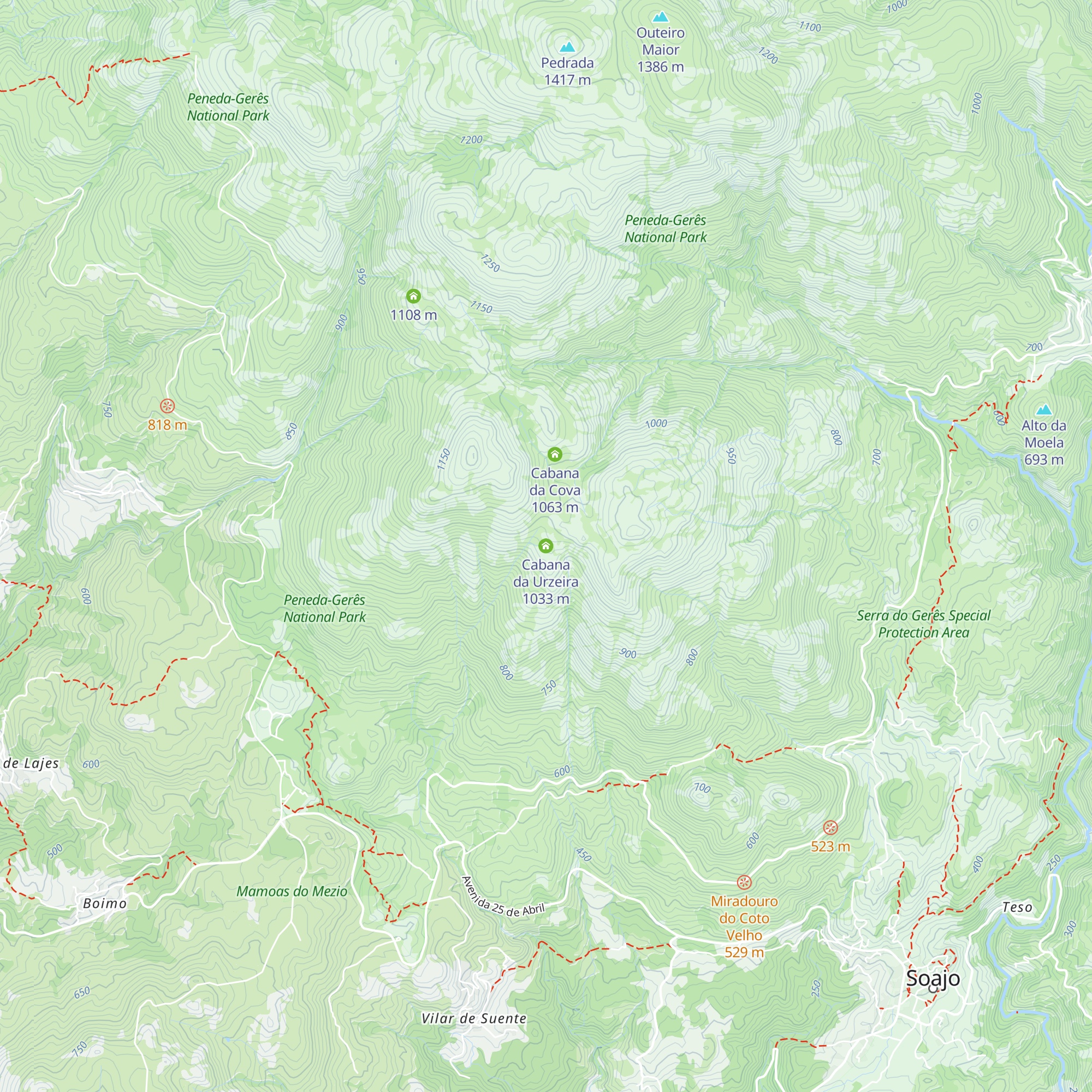 Cabana da Urzeira map