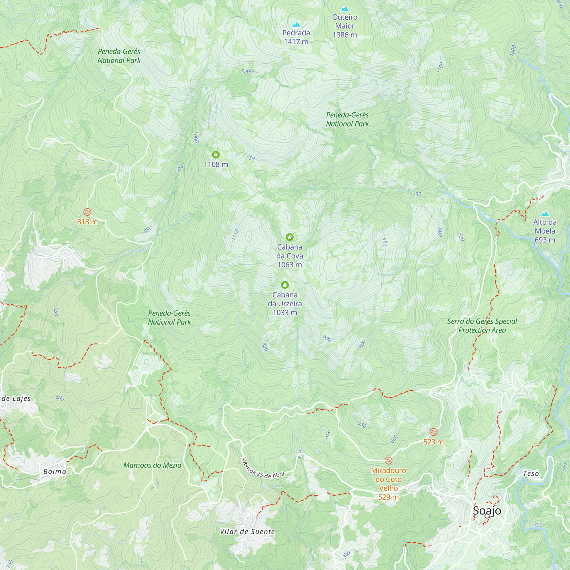 Cabana da Urzeira map